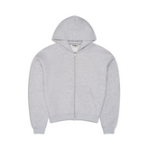 350 GSM 'Heather Grey' Zip-Up Hoodie