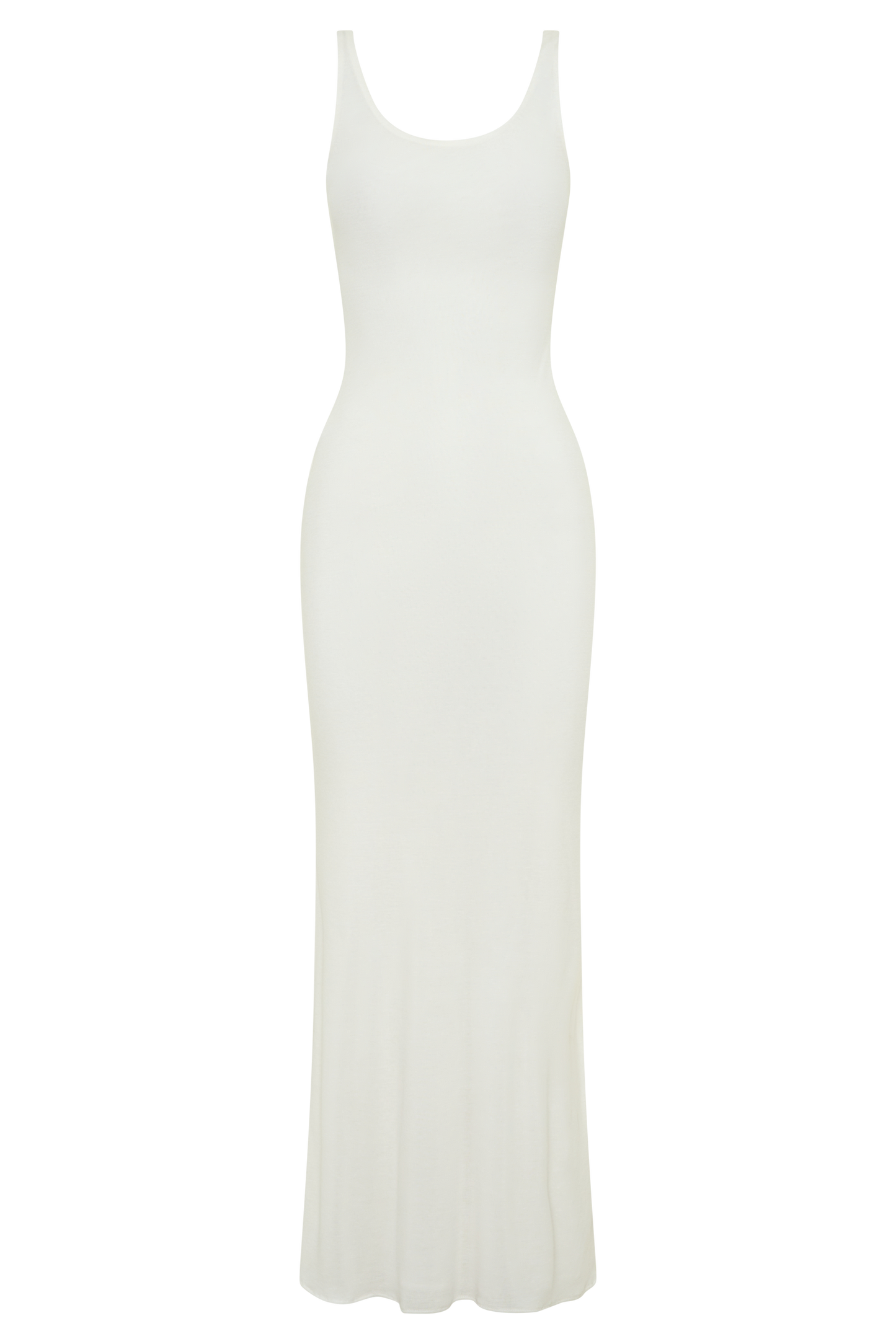 Gwenaelle Scoop Neck Jersey Maxi Dress - White