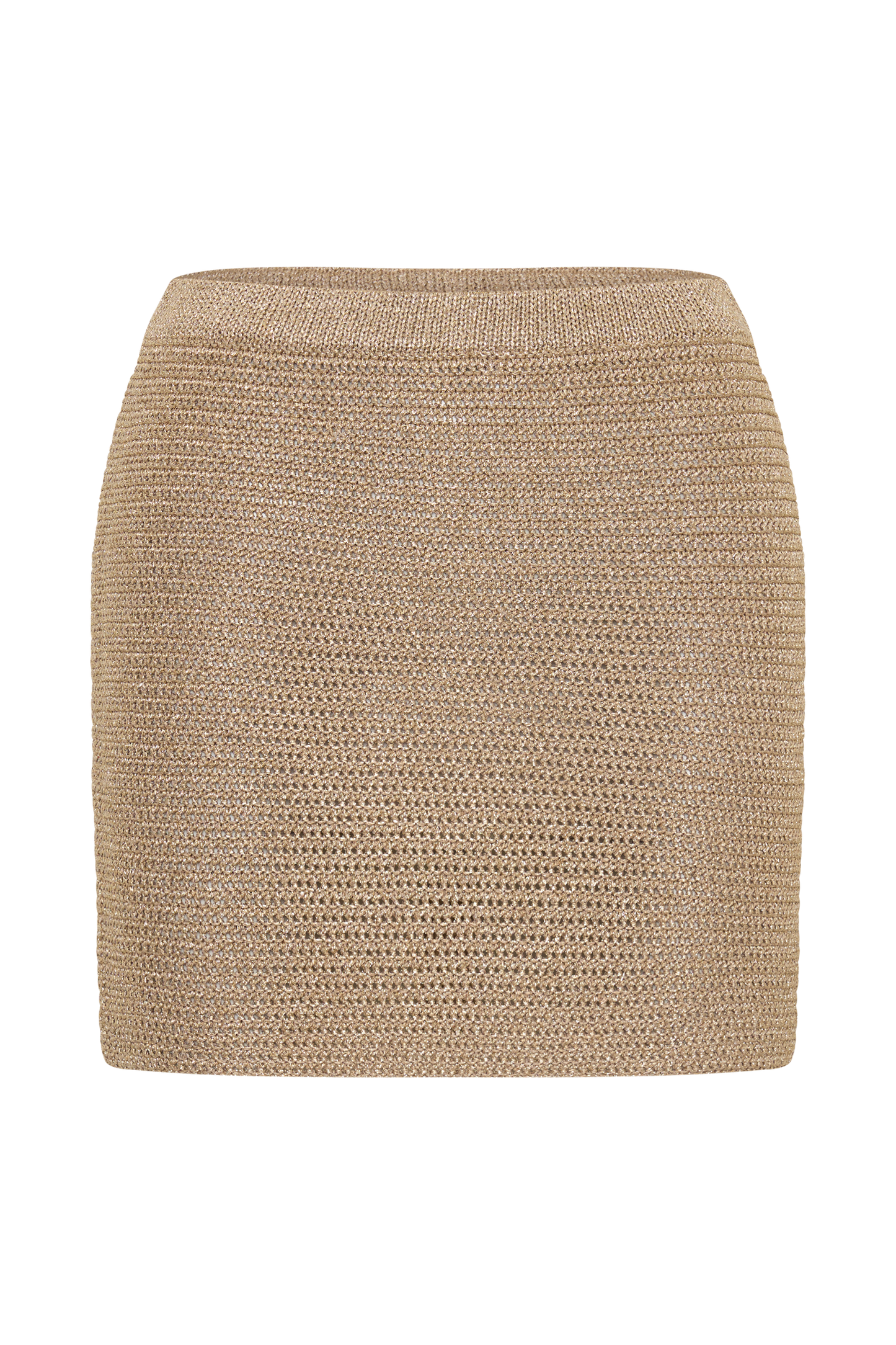 Stan Lurex Mini Skirt - Gold