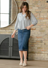 Bryn Denim Midi Skirt