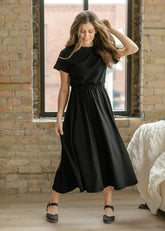 Casey Cap Sleeve Midi Dress