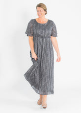 Ditsy Floral Flutter Sleeve Maxi Dress - FINAL SALE