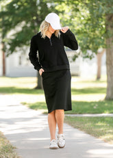 Essential Hoodie Sweatshirt Skirt Set - FINAL SALE