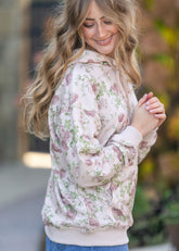 Floral Print Hooded Sweatshirt - FINAL SALE