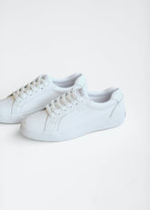Keds® Pursuit White Leather Lace Up Sneaker - FINAL SALE