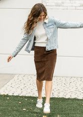 Remi Corduroy Midi Skirt - FINAL SALE