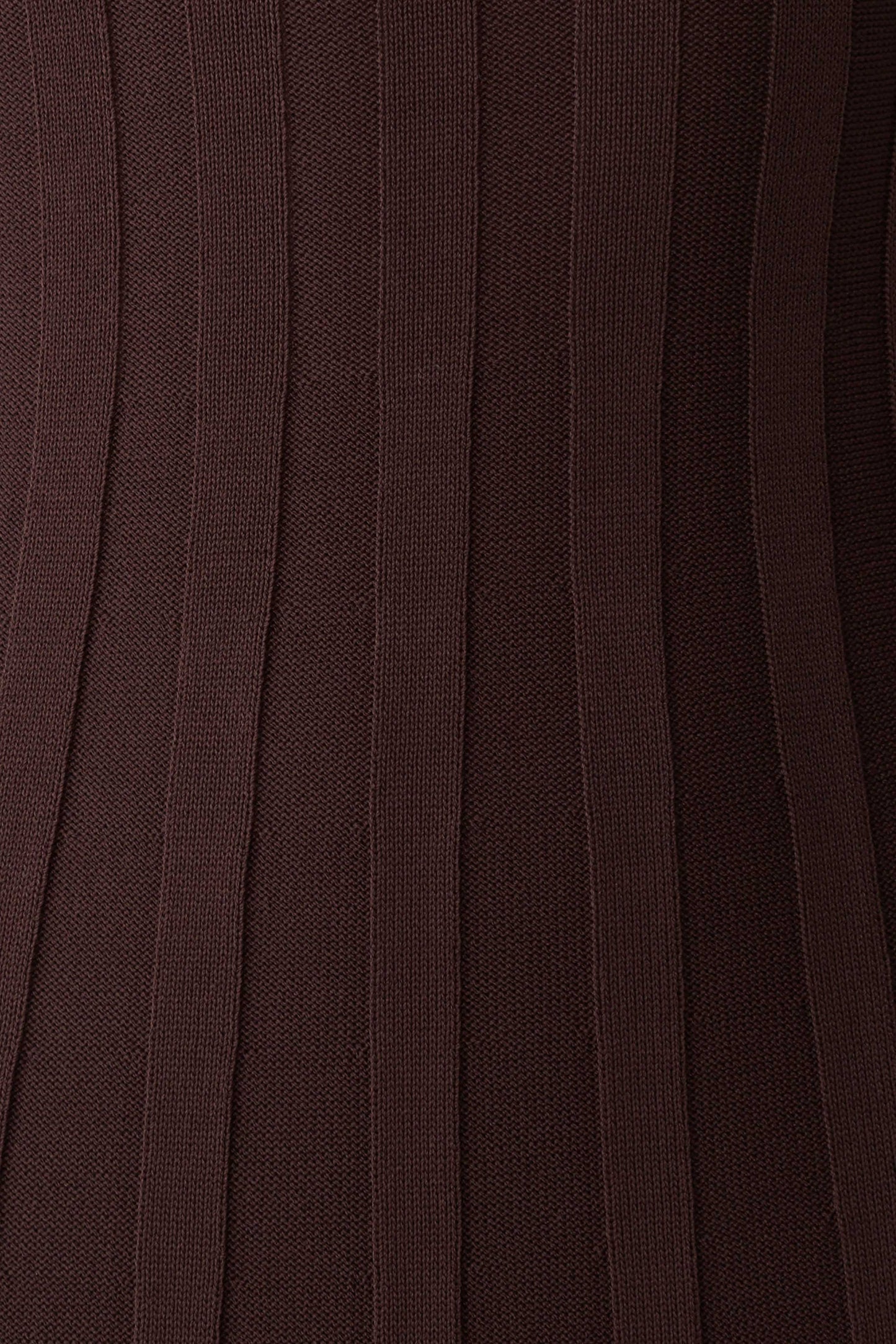 Pia Ribbed Strapless Maxi Dress - Chocolate
