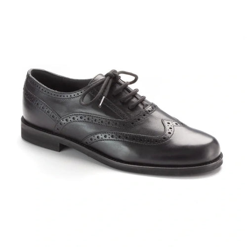 1326 - Black Soft Leather Lace for Boy by London Kids