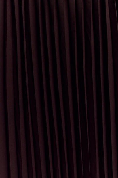 Stacie Pleated Halter Maxi Dress - Cacao
