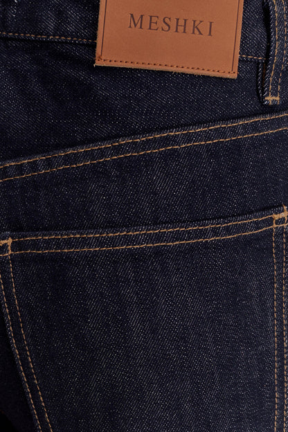 Mannon Mid Rise Denim Jeans - Washed Indigo Blue