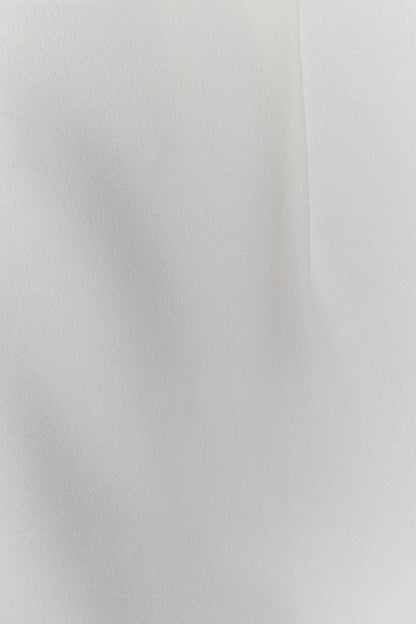 Fatima Satin Straight Leg Pant - White