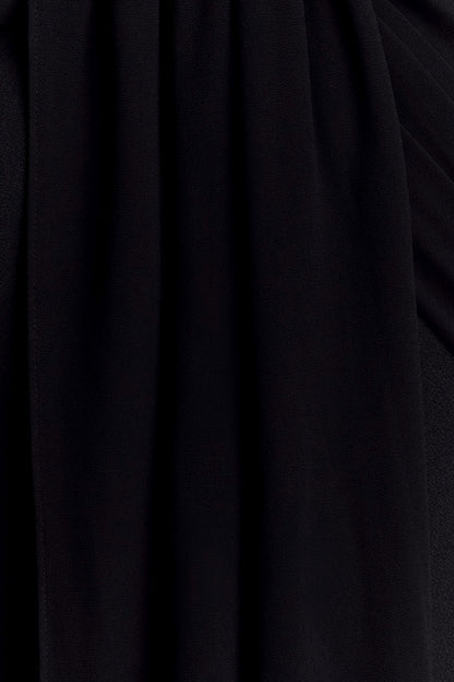 Philippa Knotted Crepe Maxi Dress - Black