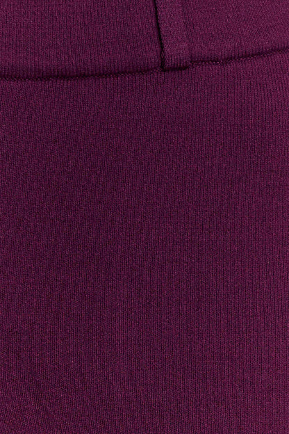 Lauren Knit Trouser - Plum
