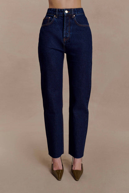 Tina Mom Jean - Indigo Blue