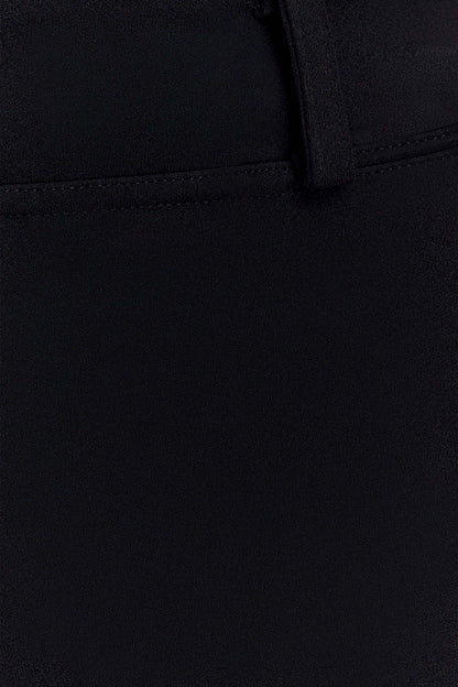 Blanca Stretch Crepe Capri Pants - Black