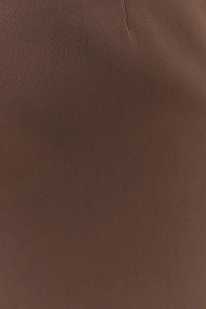 Effy Suiting Mini Skirt - Cacao Brown