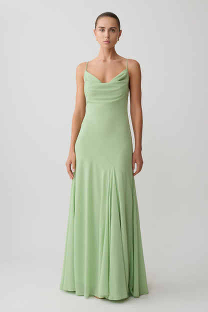 Aurelia Chiffon Maxi Dress - Sage