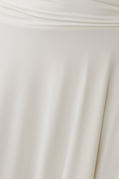 Luu Off Shoulder Slinky Top - Ivory