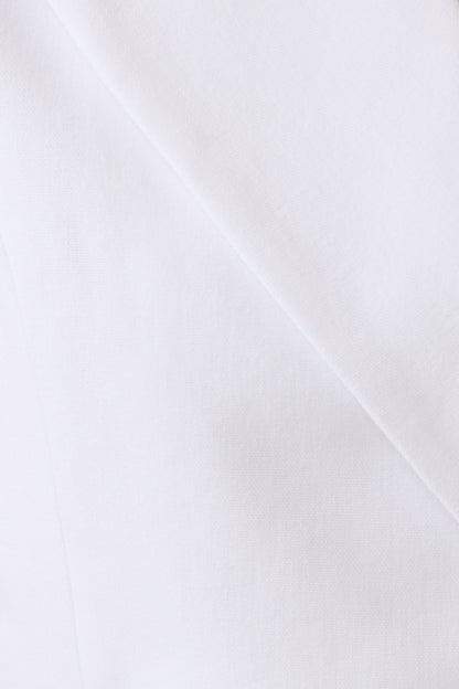 Raya Mid Rise Wide Leg Linen Pant - White