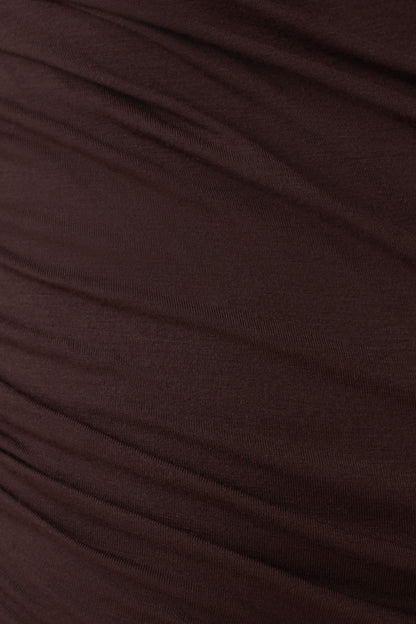 Keaton Modal Long Sleeve Overlay Top - Espresso