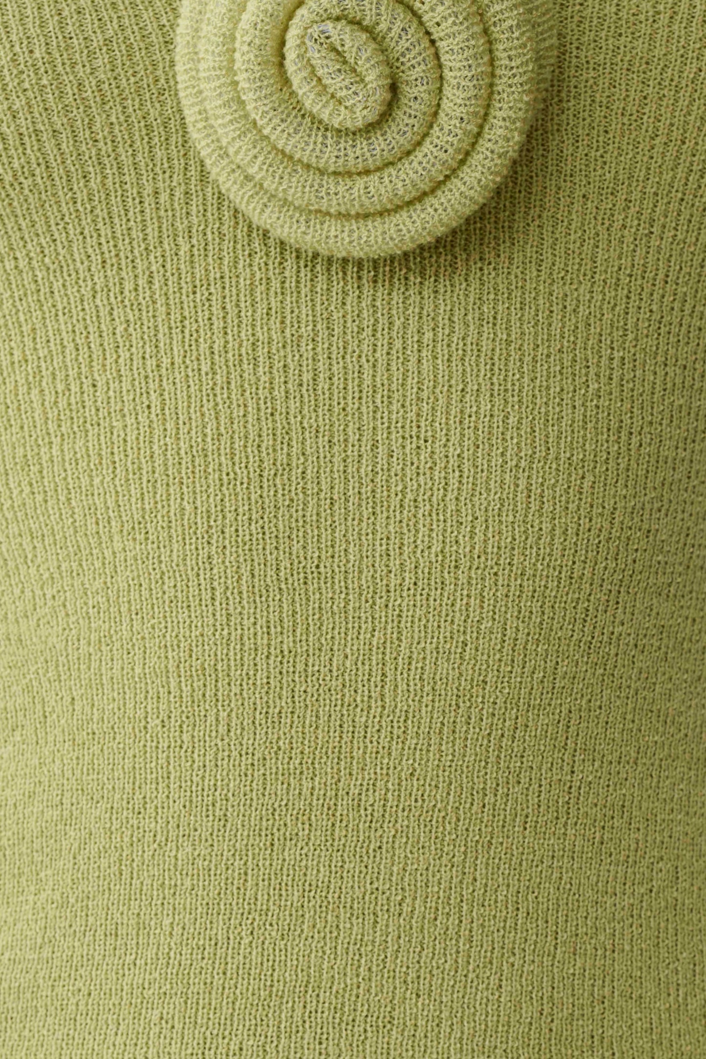 Samira Knit Long Sleeve Mini Dress - Light Olive