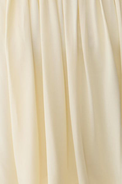 Safiya Strapless Gathered Bubble Mini Dress - Lemon