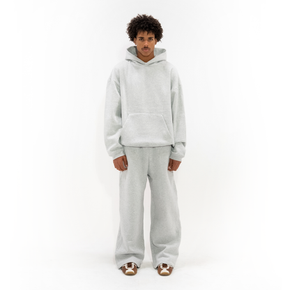 350 GSM 'Heather Grey' Fleece Hoodie