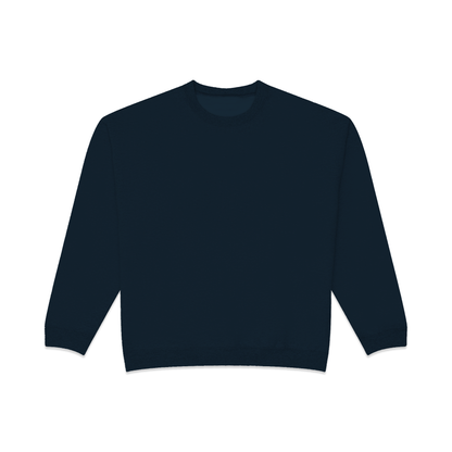 350 GSM 'Dark Navy' Fleece Crewneck