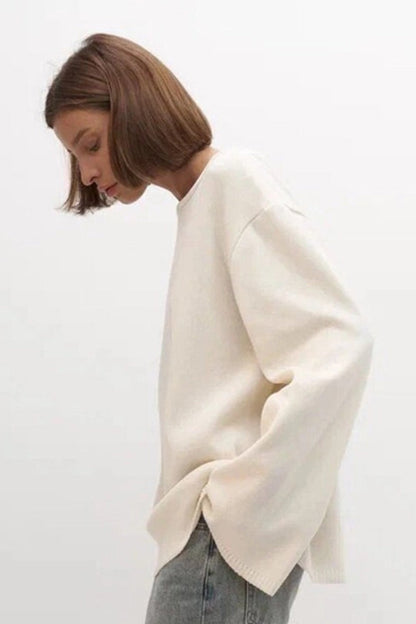 Backless Loose Fit Knit Blouse