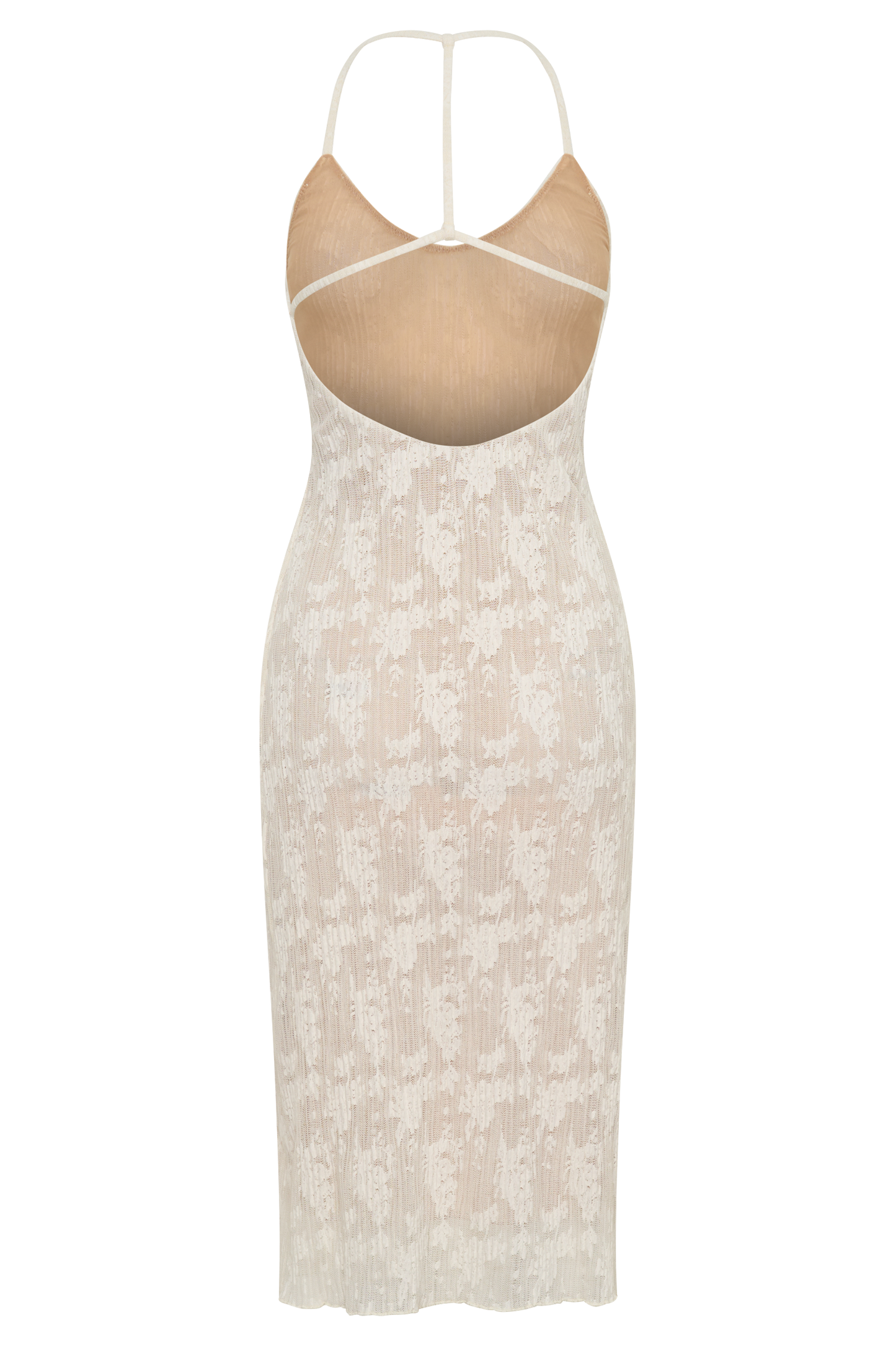Ambrose Lace Midi Dress - Ivory