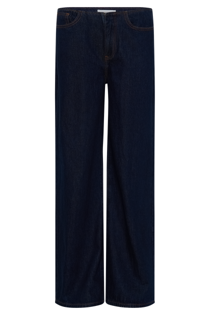 Caitlin Mid Rise Denim Jeans - Indigo Blue