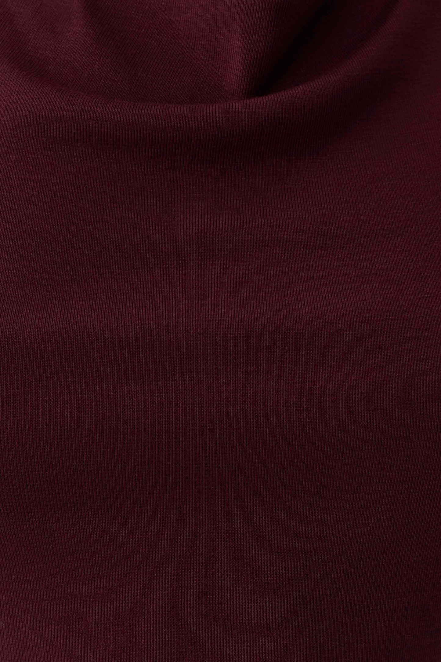 Clea Relaxed Sheer Halter Top - Burgundy