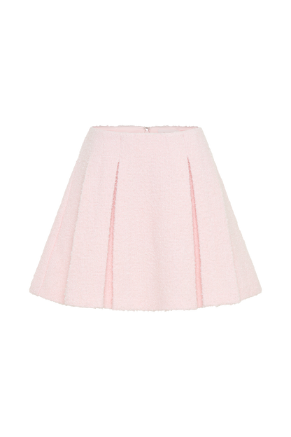 Cleo Boucle Mini Skirt - Powder Pink