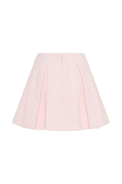 Cleo Boucle Mini Skirt - Powder Pink