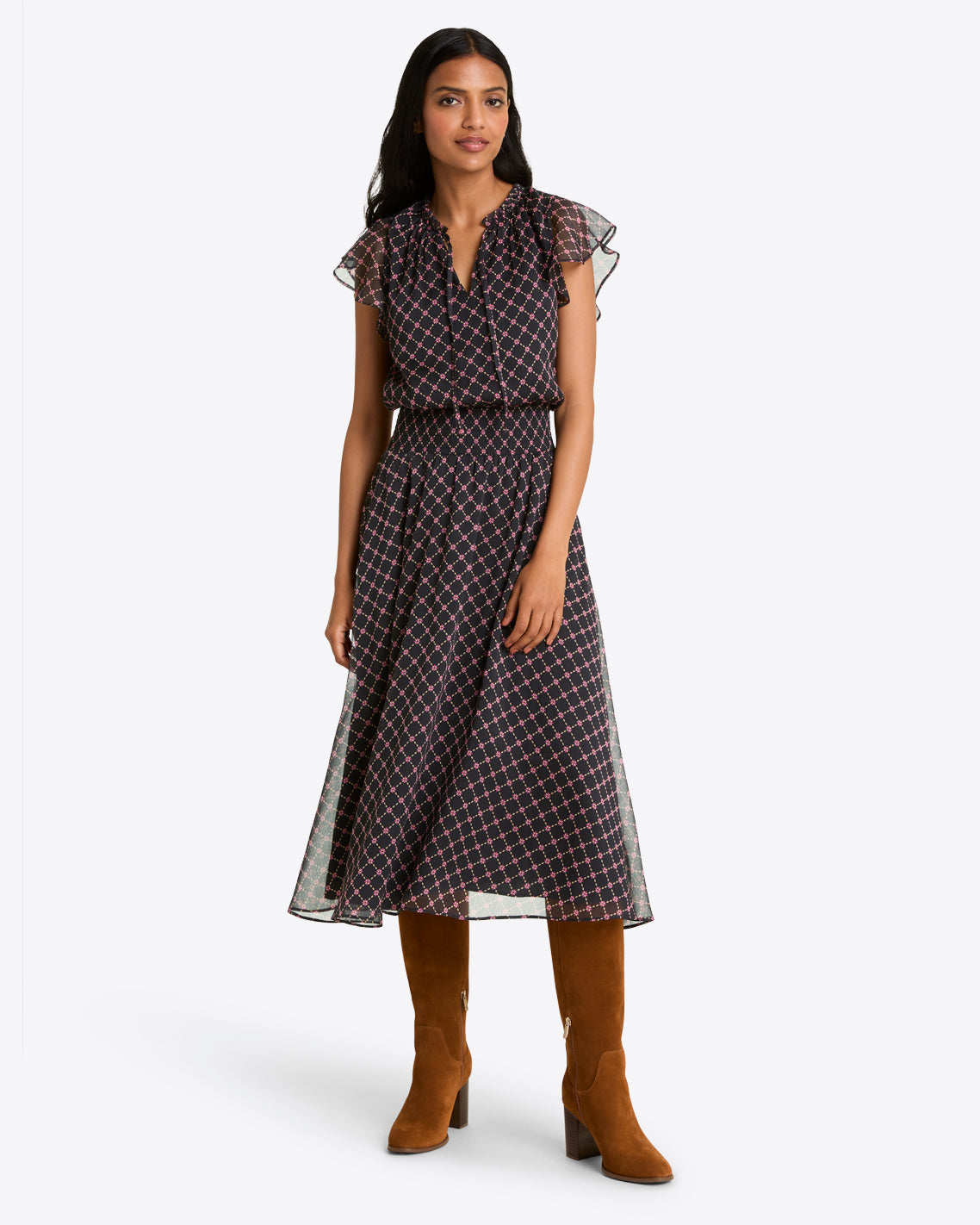 Tenille Dress in Crinkle Chiffon