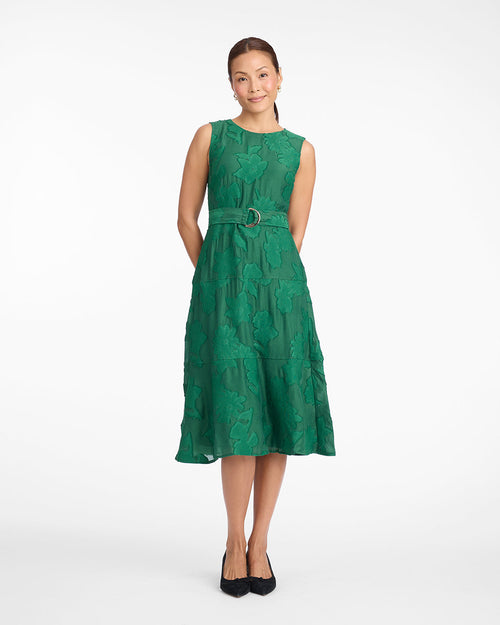 Elliston Midi Dress in Jacquard