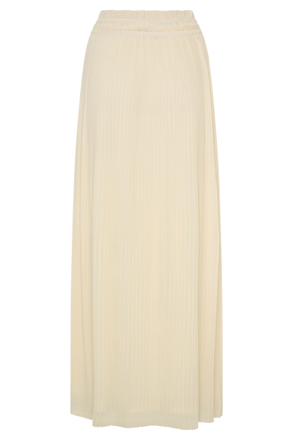 Amaris Gathered Plisse Maxi Skirt - Lemon