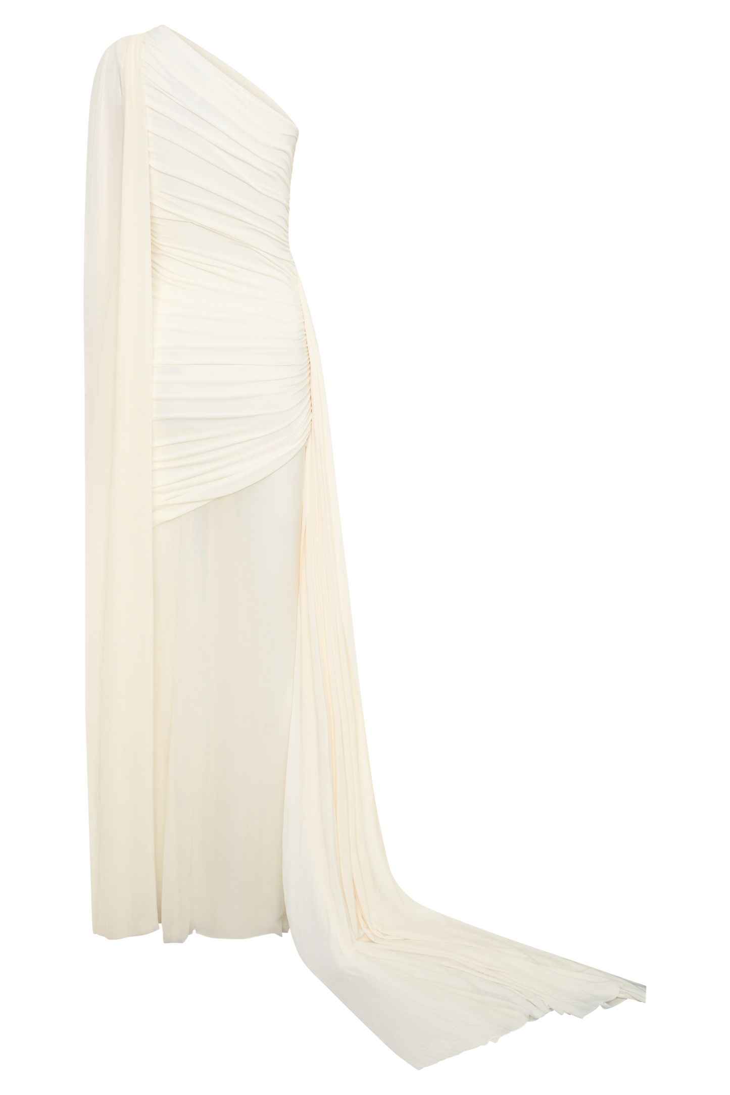 Asher Slinky One Shoulder Maxi Dress - Ivory