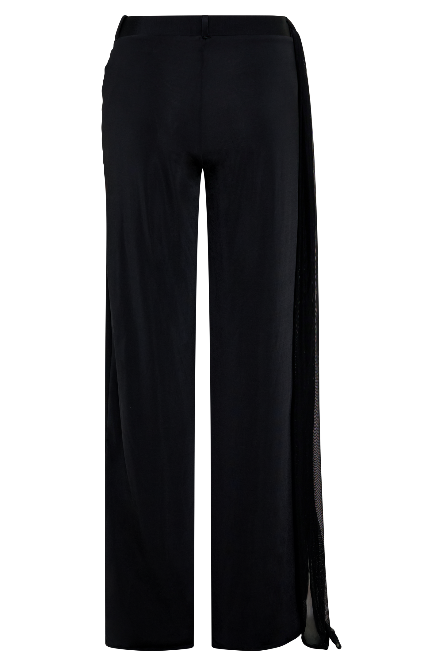 Aspyn Slinky Gathered Wide Leg Pants - Black