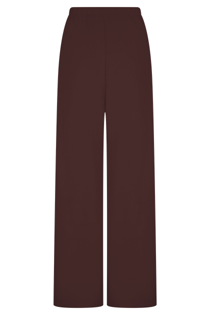 August Straight Leg Jogger - Chocolate