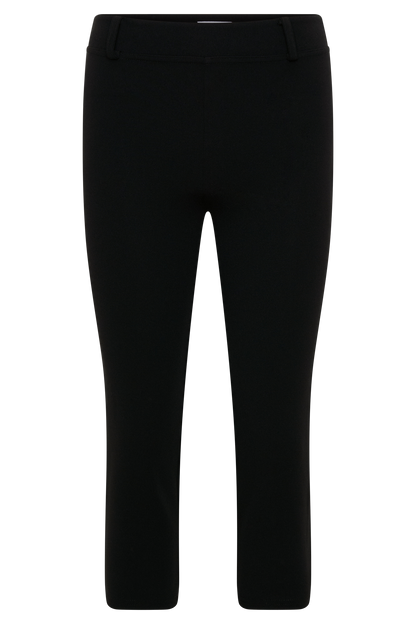 Blanca Stretch Crepe Capri Pants - Black