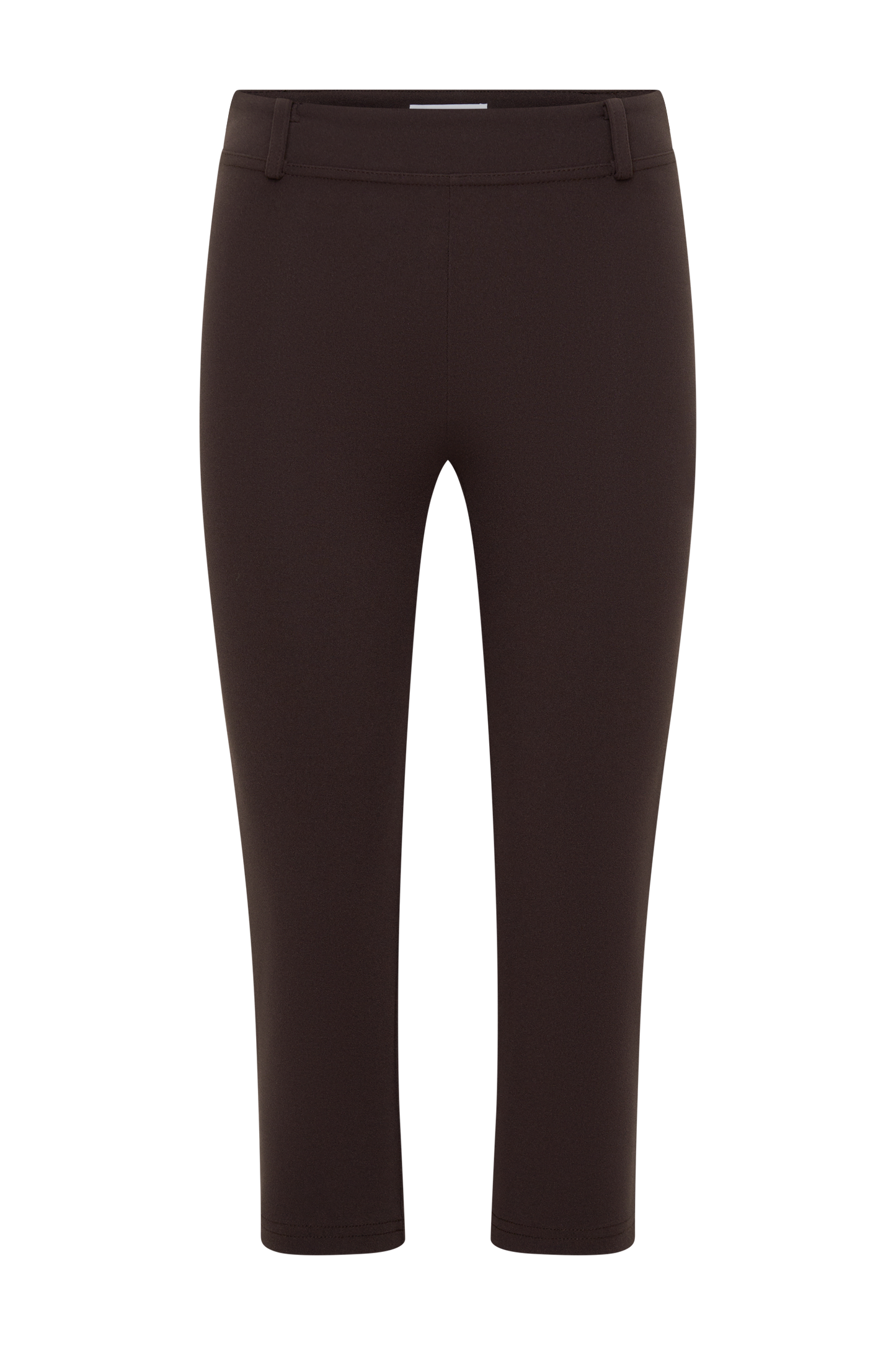 Blanca Stretch Crepe Capri Pants - Chocolate