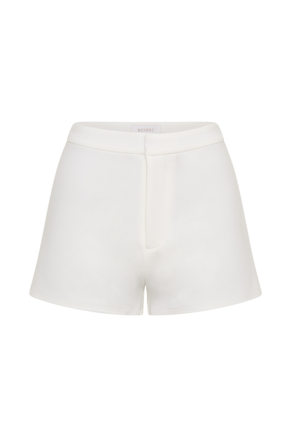 Blanca Stretch Crepe Shorts - White