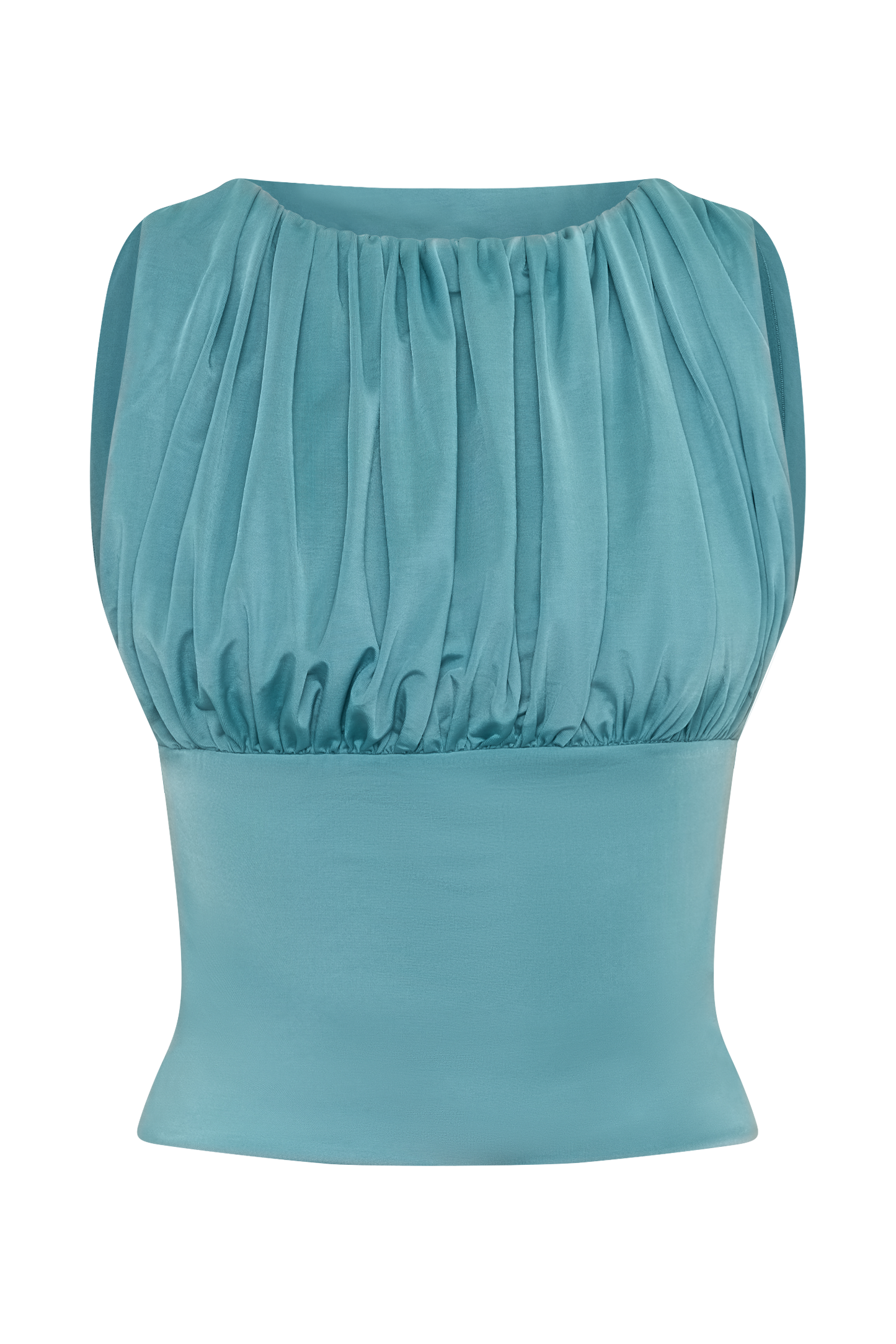 Erina Slinky Open Back Top - Teal
