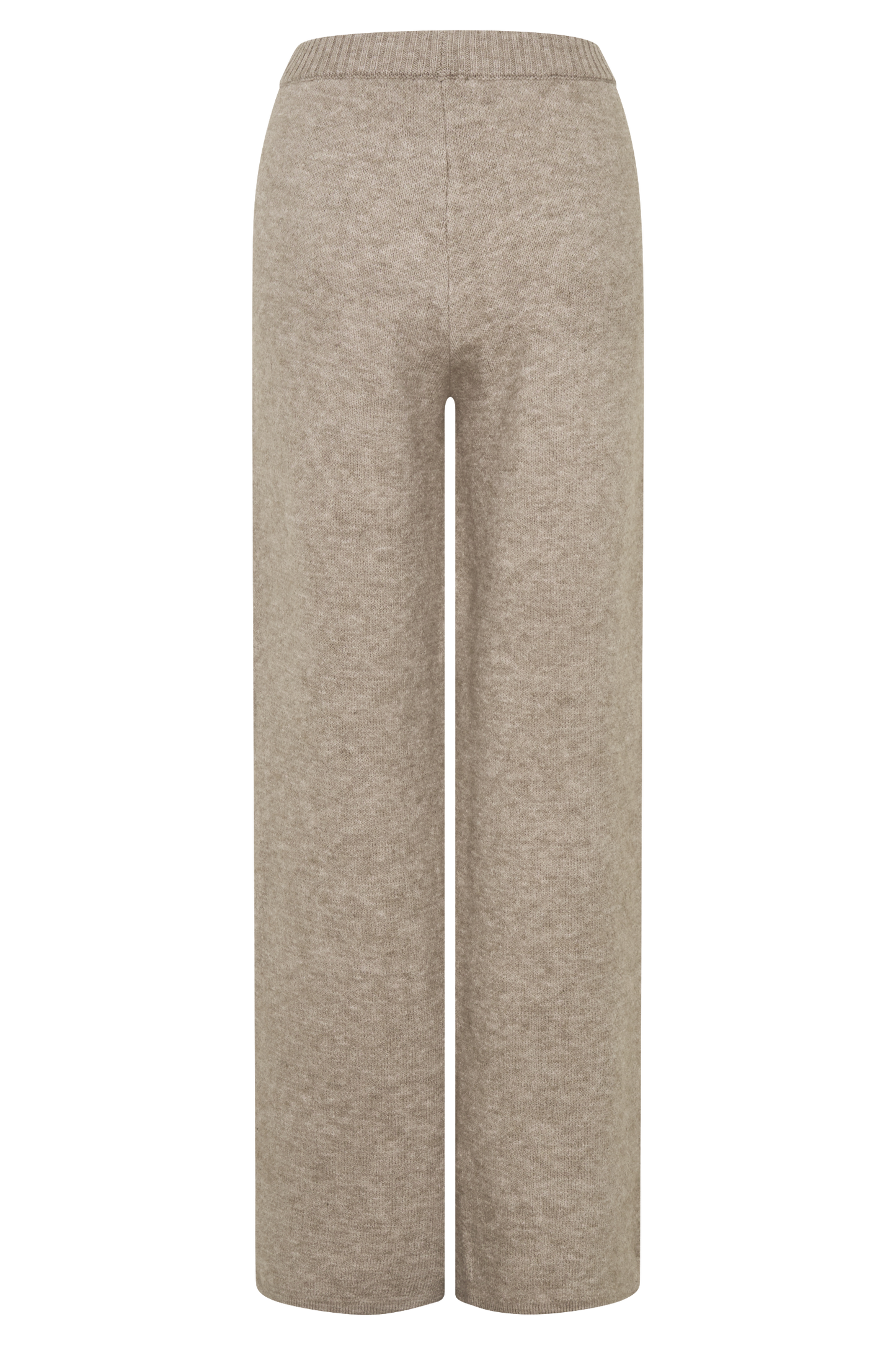 Evan Knit Wide Leg Pants - Beige Marle