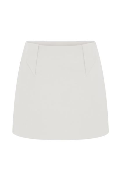 Gina Suiting Mini Skirt - Ivory