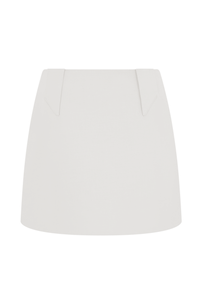 Gina Suiting Mini Skirt - Ivory