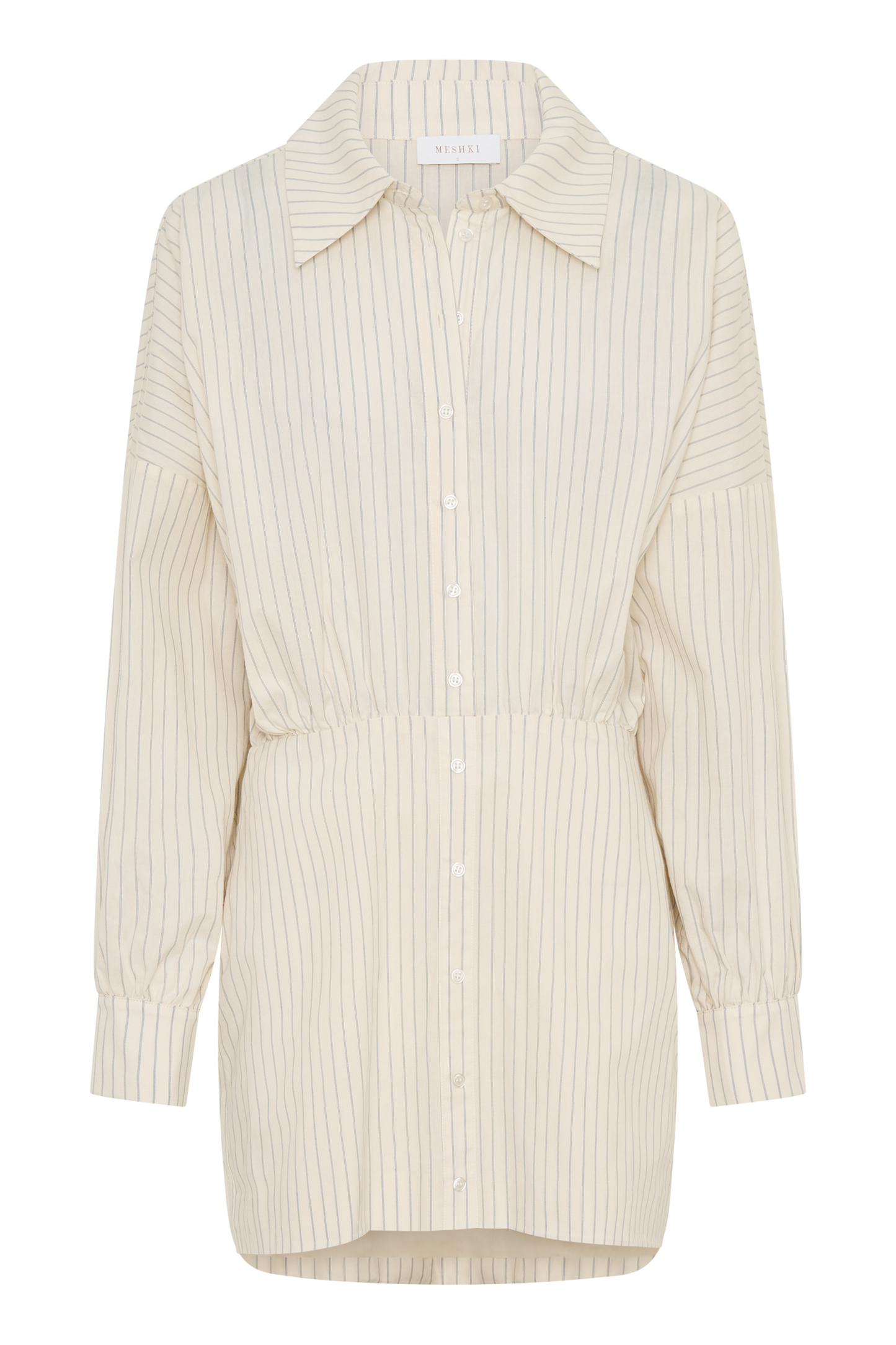 Ivy Oversize Shirt Mini Dress - Stripe