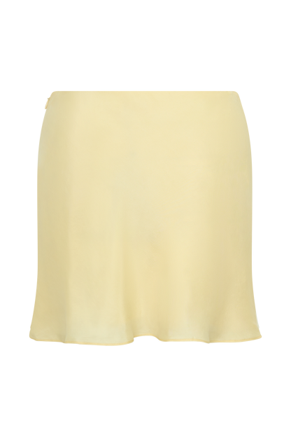 Juliana Cupro Mini Skirt - Butter