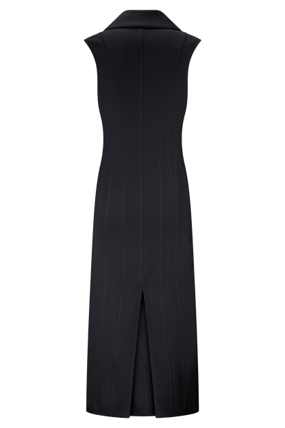 Keagan Sleeveless Midi Dress - Black